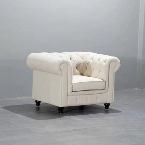Modern Luxury Furniture Italian Design White Velvet Living Room Tufted Chesterfield Sofa