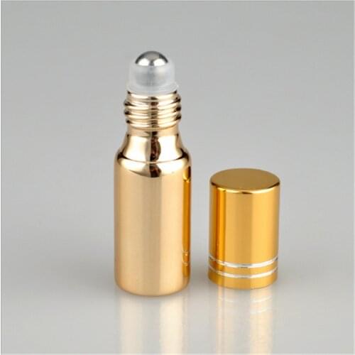 5ML Travel Roller Refillable Bottle Essential Oil Roll-on Glass Perfume Bottle wholesale dropshipping