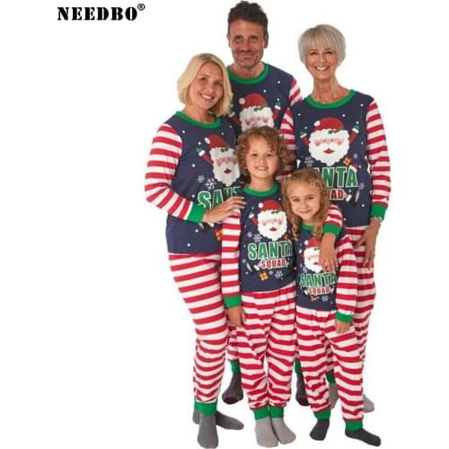 Family Matchint Outfit Pyjamas Sets 2020 Christmas Family Pajamas Set Adult Kid Baby Bebe Print Navidad Familia Matching Clothes
