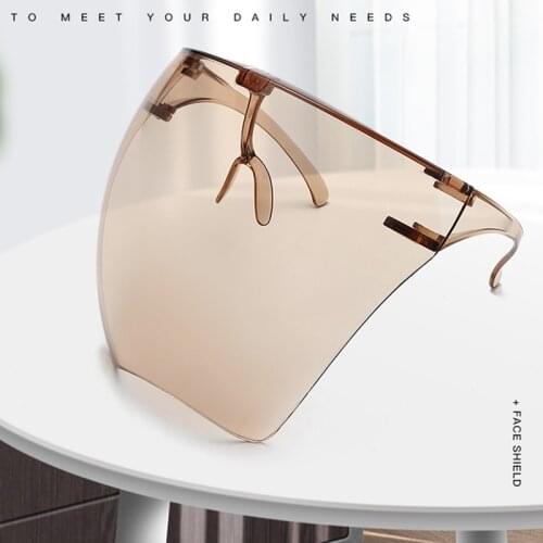 Faceshield Clear Transparent Full Protective Goggles Safety Glasses Anti-Spray Outdoor Mask Sunglasses for Men and Women