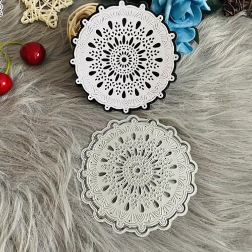 Layer round circle lace flower doily Metal Cutting Dies DIY Scrapbook Paper Cards Embossing Craft Die Cut handmade craft