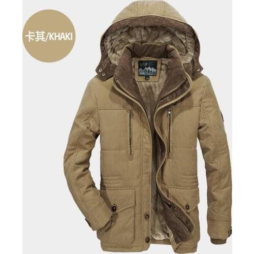 Men Winter Coats Fleece Warm Thick Jackets Men Outerwear Windproof Casual Coat With Hooded Mens Parkas Plus size 5XL 6XL