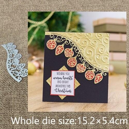 New Design Craft Metal stencil mold Cutting Dies Ornate Baubles decoration scrapbook die cuts Album Paper Card Craft Embossing