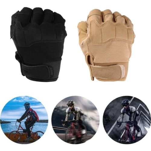 Outdoor Tactical Gloves Airsoft Antiskid Sport Gloves Half Finger Type Military Men Combat Gloves Shooting Hunting Fitness Glove