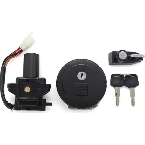 Motorcycle Ignition Switch Seat Lock Key Set For Kawasaki KL110 KSR PRO KL250 Super Sherpa KLX125 D-Tracker KLX250SF 51049-0047