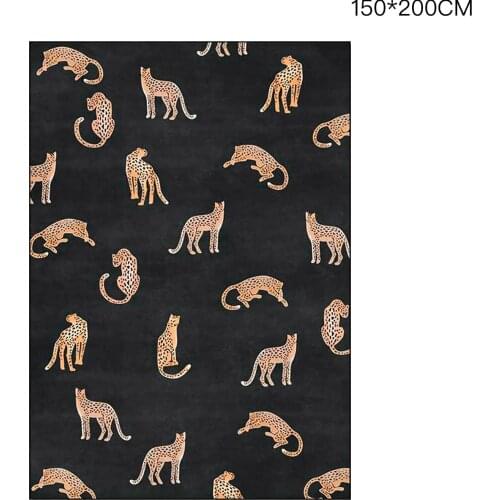 Floor Mats Bedside Carpet Rugs Floormat Living Room Light Luxury Non-Skid Anti Modern Simplicity Black Background Carpeting