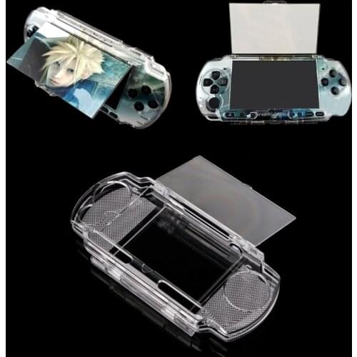 Clear Crystal Protective Hard Carry Cover Case Housing Snap-in Protector Carrying Case Molds for Sony Playstation PSP 2000 3000