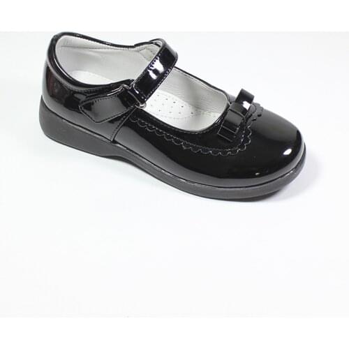 2021New Girls School Shoes Fall PU Arch Support Orthopetic Black Matt Shiny For Big Kids Children Fromal Student Shoes Mary Jane