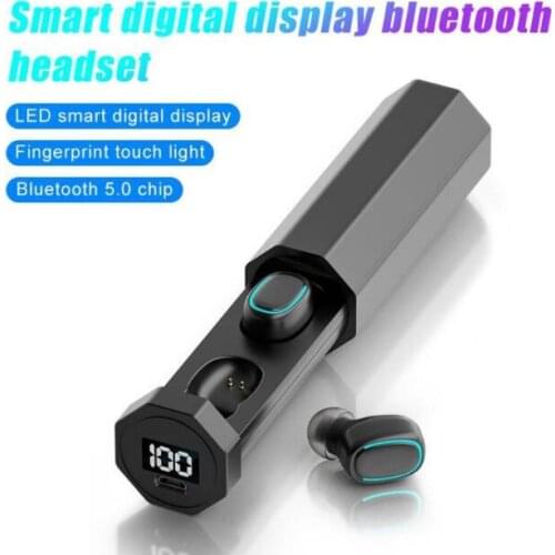 TWS-201 TWS Wireless Earphones Bluetooth 5.0 led Display Waterproof Earbuds Headset vs f9 for iphone 11 12 universal