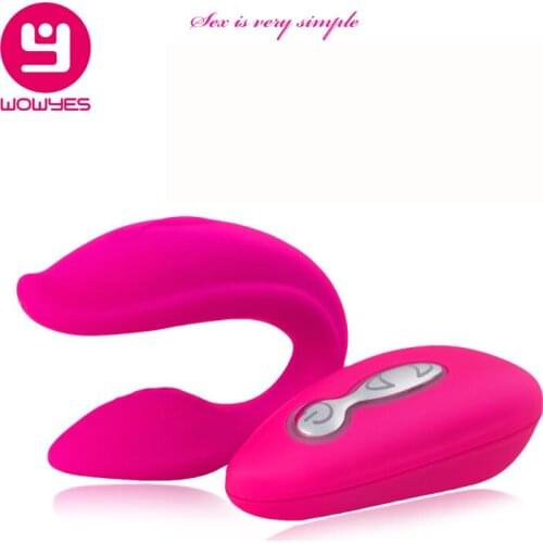 Wowyes Wireless Remote Control Vibrator Wearable Strap on Vibrating Eggs Waterproof Clitoral Stimulation Sex Toys for Couple