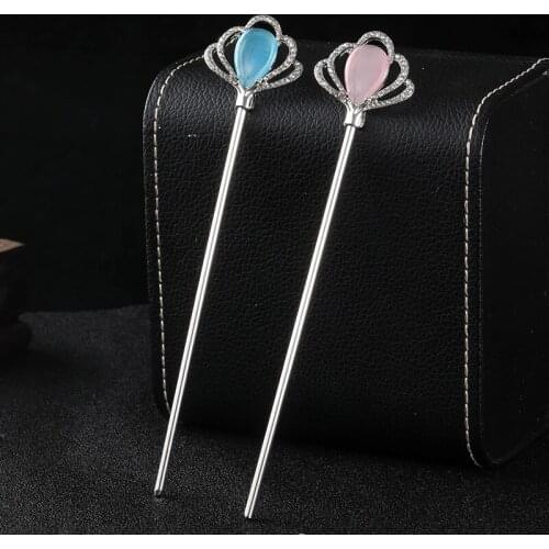 Vintage Chinese Style Hair Stick Women Flower Hair Forks Tassels Hairpins Clip Pearls Bead Hairpin Wedding Bride Hair Jewelry