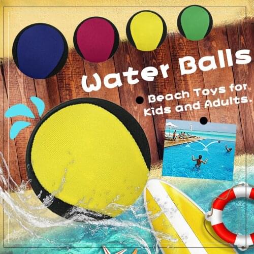 Water Balls Bounce On Water Pool Ball Beach Toys For Kids & Adults Toy Beach Ball Water Balloons Color Balls Outdoor Beach Toy