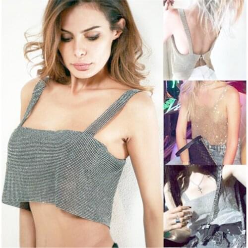 White Skin Black Ladies Strapless Crop Top Bra Bandeau Boob Tube Brassiere Nightclub Split Cool Belt Femma Tops