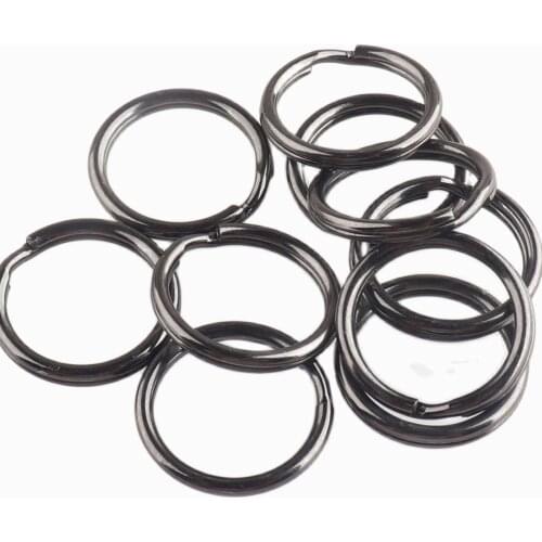 20pcs Jump Ring 15mm Gunmetal Key Chain Key Ring Iron Replacement DIY accessories Jewelry Purse Handbag Bag Making Hardware