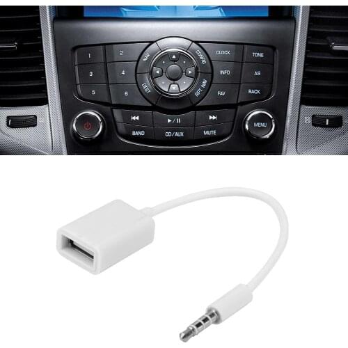 3.5mm Male Audio Aux Jack To Usb 2.0 Type A Female Otg Converter Adapter Cable Stereo Audio Plug Car Accessories