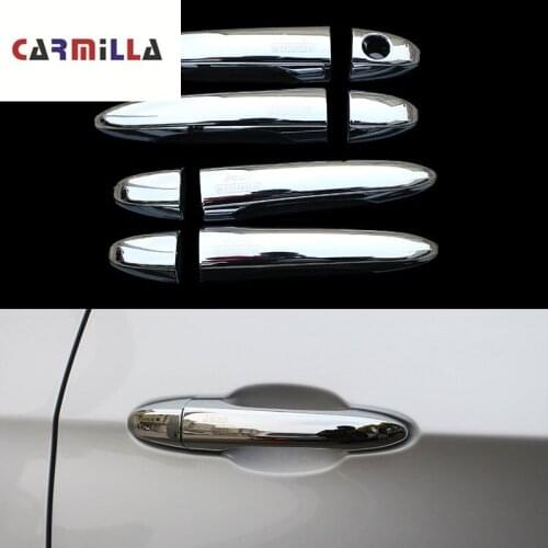 8Pcs/Set ABS Car Door Handle Protection Cover Door Decorative Cup Bowl Sequins Trim for Jeep Compass 2th 2017-2020 Accessories