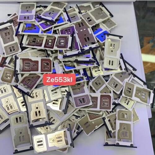 New For Asus Zenfone 3 Zoom ZE553KL Sim Cards Adapters Holder Tray Card Slot Replacement