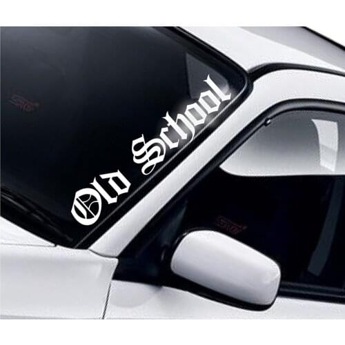 For Old School Windscreen Sticker Funny Novelty JDM Drift DUB Low Retro Stance VW Euro Vinyl Decal Car Styling
