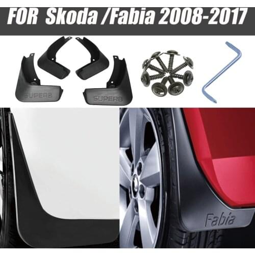 For Skoda Fabia Superb mud flaps car fenders fabia mudguards Mud flap guards splash fender auto accessories auto styline 4 pcs