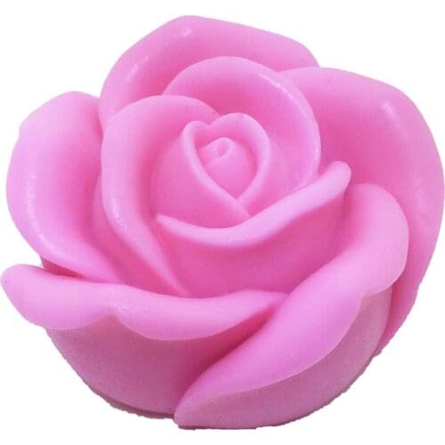 Rose Flower shape 3D Silicone Mold for soap Making DIY Cake Mold Cupcake Jelly Candy Decoration Craft Baking Tools