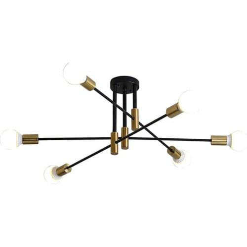 Hot sale modern luxury iron chandelier living room bedroom dining room household lamps