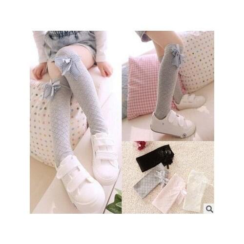 Lovely New Trend Baby Pantyhose Cute Princess Bow Stocking Knee High Children Tights Stockings Ballet Dance Beautiful Girls