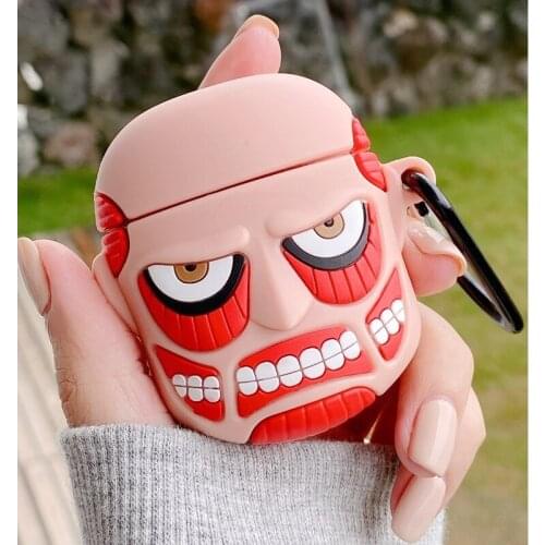 Cute for Airpods Pro Case 3D Head Avatar Silicone Protective Cover Soft Case for AirPods 12 Wireless Earphone Charging Box