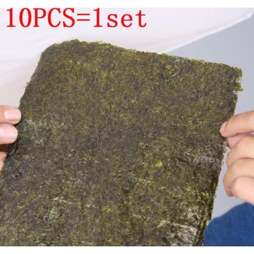 10pcs/bag Sushi nori sheets set , A+ Class sushi moss sushi nori , Secondary whole roast Porphyra Pack Rice Material sushi