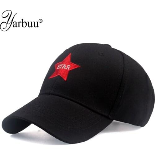 [YARBUU] New fashion brand star Embroidered Baseball Cap unisex hat for men and women Snapback Caps Letter STAR Cap Casquette