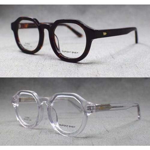 Vintage Acetate Full Rim Oval Eyeglass Frames Men Women Rx able Glasses Top Quality Optical Myopia