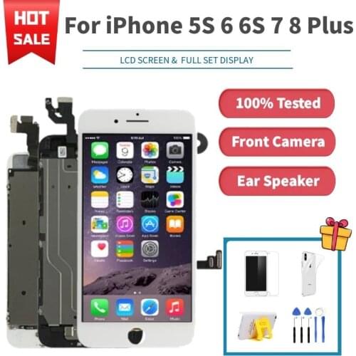 Full Set LCD Display for iPhone 5 5C 5S 6 6S 7 8 Plus LCD Screen 3D Touch Digitizer Assembly Replacement For iPhone 6P 6SP 7P 8P