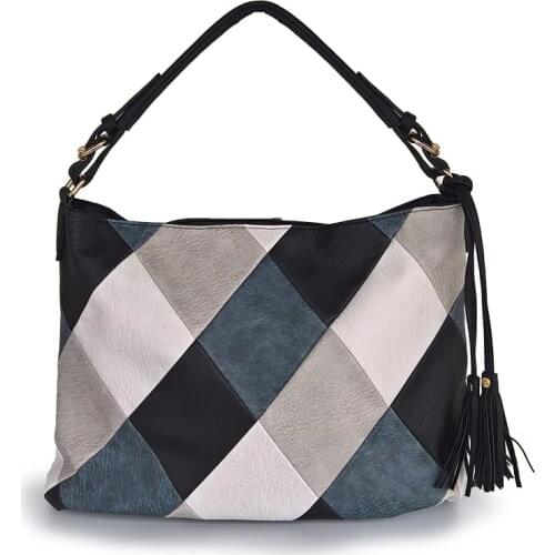 Luxury Handbags Women Bags Designer Casual Tote Shoulder Bags For Women 2021 Patchwork Ladies Hand Bag PU Leather Big sac bolsa