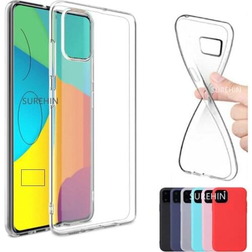 SUREHIN silicone case for Samsung galaxy A51 case A71 A70 A50 M A40 A30S A20E A20S A10S A01 S11 S10e transparent soft case cover