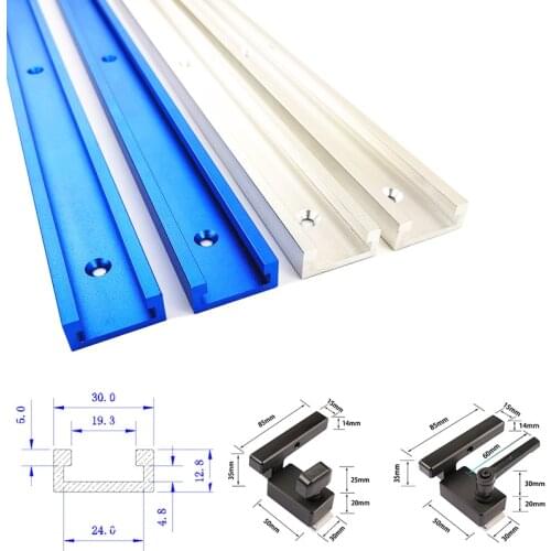 Type 30 T-tracks T slot Aluminum Slot Miter Track Jig Fixture Stop for workbench Router Table