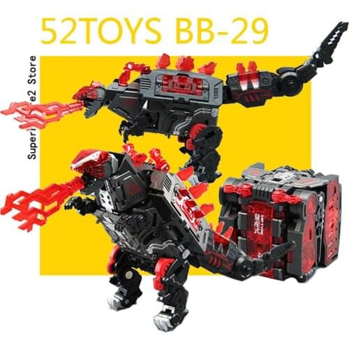 Transformation Toy 52TOYS BB-29 Blood Rock Devils Tyrannosaurus Transforming Mecha Assembly Action Figureals Model