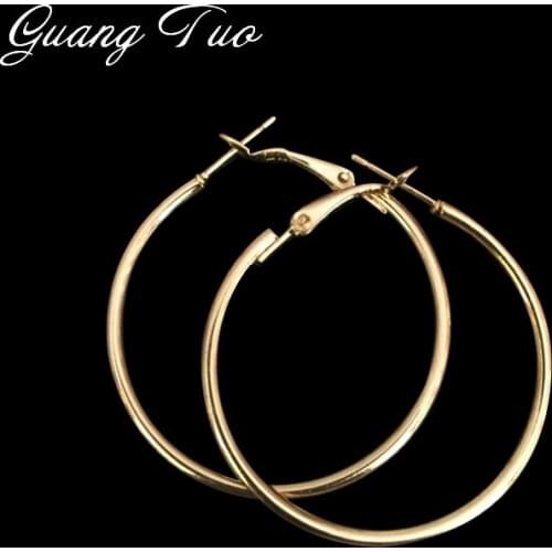 ES2111 4cm Diameter Wide Alloy Punk Earrings Fashion Jewelry Statement Earrings For Women 2018 Brincos Wholesale Birthday Gifts