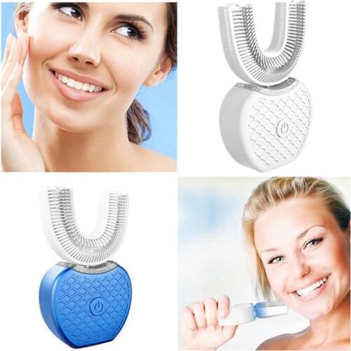 1pcs Whiten Teeth Ultrasonic Charging Model Silicone Adult Cold Light Oral Teeth Beauty 360 Degree Cleaning Teeth Whitening Care