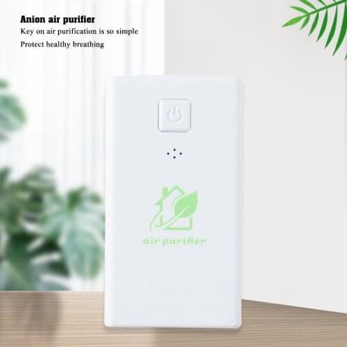 1 W Small Portable Home Indoor Air Purifier Ioniser Odour Freshener Revitaliser Environmental Air Purifier US Plug Home Car Use