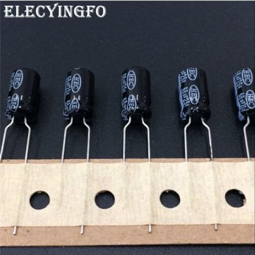 10pcs 68uF 25V68uf TaiWan HEC ZR Series 6.3x11mm 25V68uF Aluminum Electrolytic Capacitor