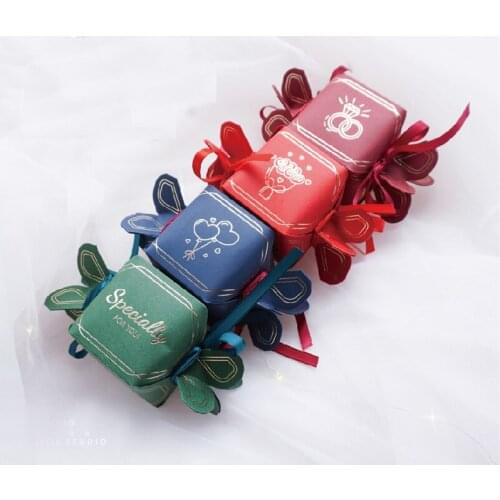 10pcs newest arrived sugar shape gift packaging delicate special design jewelry storage 6*6*6cm wedding high-quality beauty box