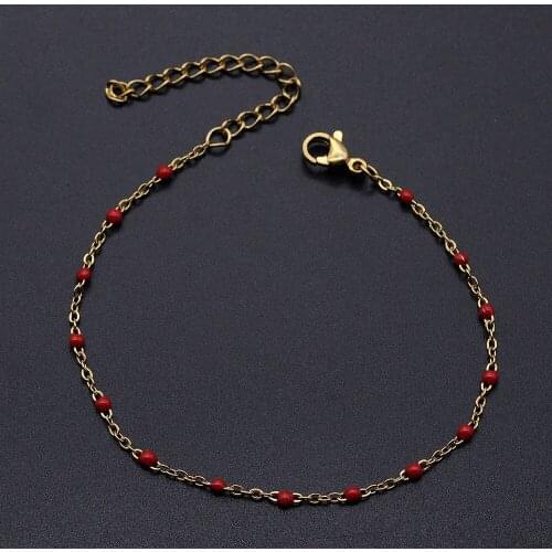 5pcs/lot Stainless Steel Gold Plated Enamel Bead ball Bracelets Wholesale Accept OEM Order Necklace Pendants