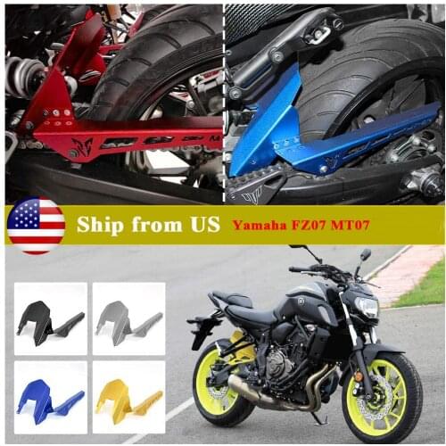 Aluminium Chain Guard Cover Rear Fender Tire Hugger Mudguard for Yamaha MT-07 FZ-07 2013-2020 MT07 FZ07 MT 07 Accessories Motor