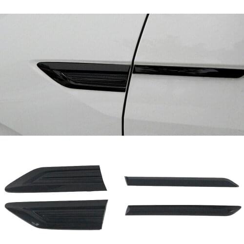 Car Side Wing Fender Emblem Badge Stickers Cover Trim Leaf Decorative Sticker for Tiguan 2017 2018 2019