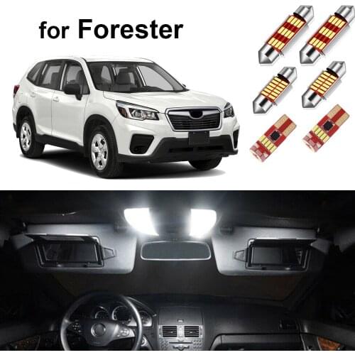 Canbus Car Led Interior Light Kit for Subaru Forester 1998-2016 2017 2018 2019 2020 Car Light Accessories Dome Map Lamp