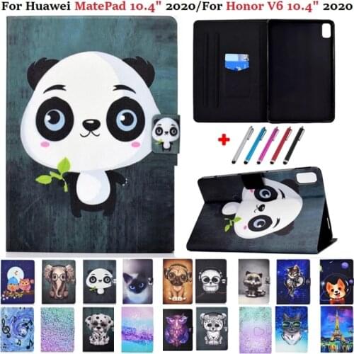For Huawei MatePad Mate Pad 10.4 Case Honor V6 Case Flip PU TPU Cover for Tablet Huawei Matepad 10 4 Funda BAH3-W09 / AL00 Kids