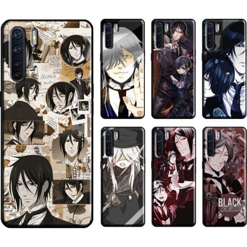 Black Butler Kuroshitsuji Sebastian For OPPO A52 A72 Find X3 Pro Reno 4 2 Z A3S A5S A15 A31 A53 A9 A5 2020 F5 F7 Phone Cover