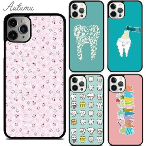 Dentist Dental Dent Tooth Phone Case for iPhone 11 12 Pro Max mini X XR XS SE 2020 5 6S 7 8 Plus Samsung Galaxy S8 S9 S10 Cover