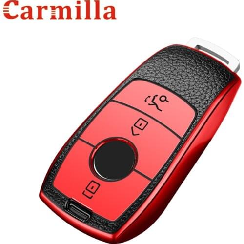 TPU Leather Car Key Cover Case Holder Protective Bag For Mercedes Benz A C E S G GLS Class W177 W205 W213 W222 G63 X167