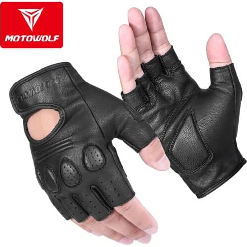 Summer Half Finger Motorcycle Gloves Racing Leather Guantes Moto Verano Luva Motociclista Gant Moto Gloves Tactical Retro 오토바이