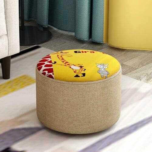 Small Stool Household Adult Sofa Stool Leather Stool Creative Bedroom Living Room Shoe Changing Stool Fashion Childrens Bench